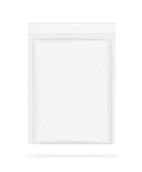 White poly bubble mailer self-seal