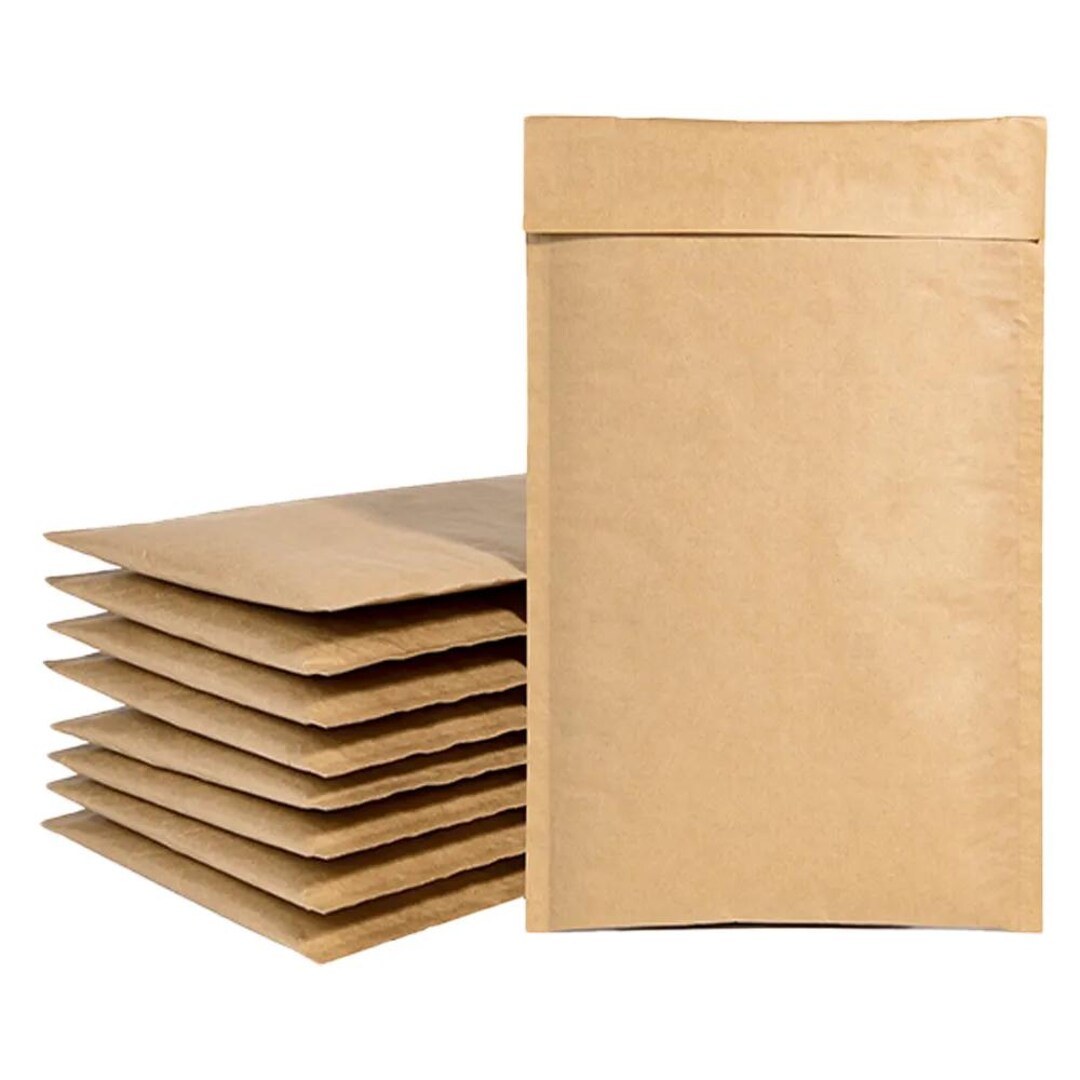 Brown honeycomb paper padded mailer eco-friendly